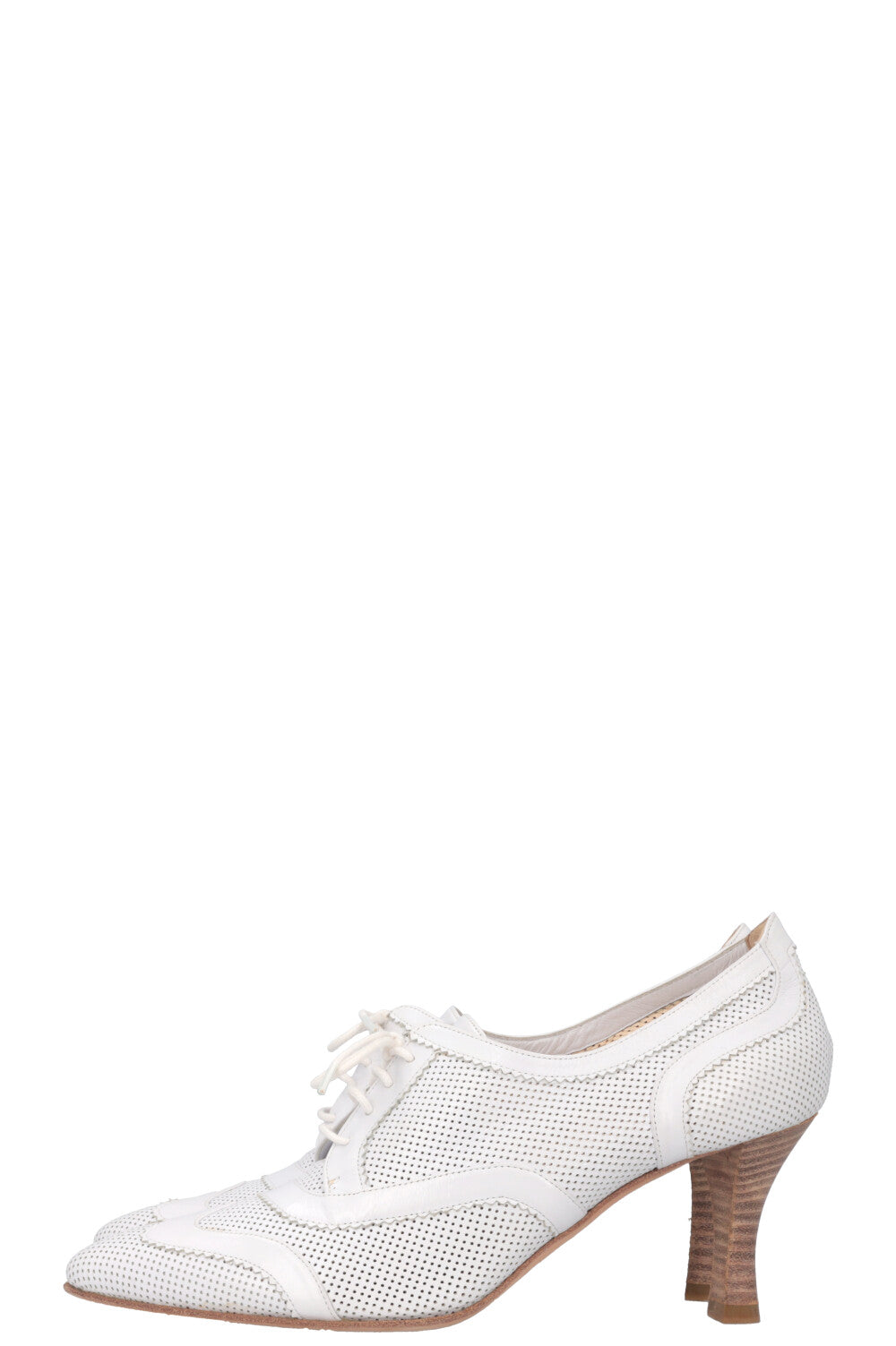 HERMÈS Escarpins Cuir Blanc