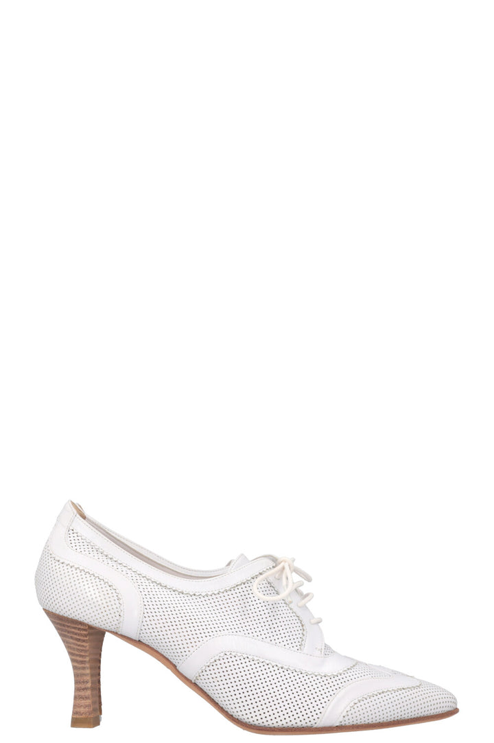 HERMÈS Escarpins Cuir Blanc