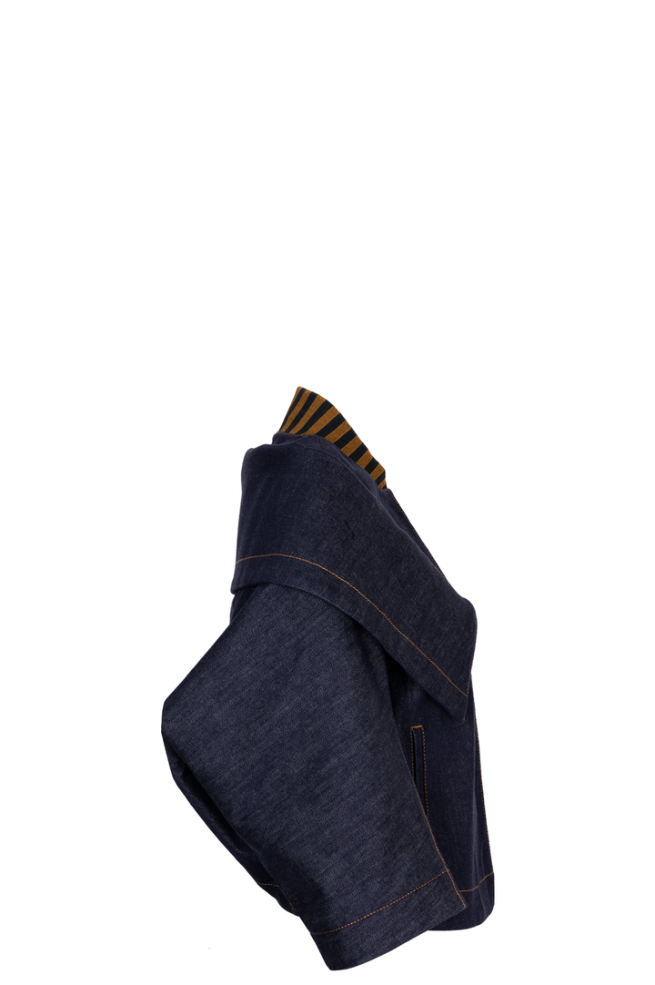 FENDI Shoulder Cut Out Denim Jacket