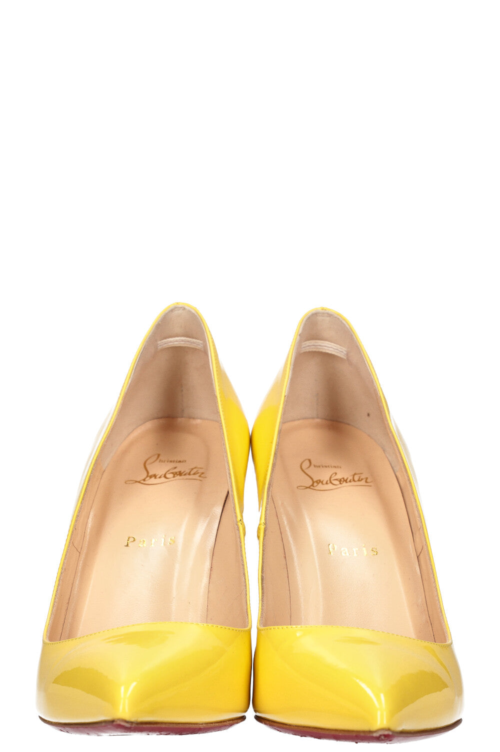 CHRISTIAN LOUBOUTIN Talons hauts Jaune Verni REAWAKE