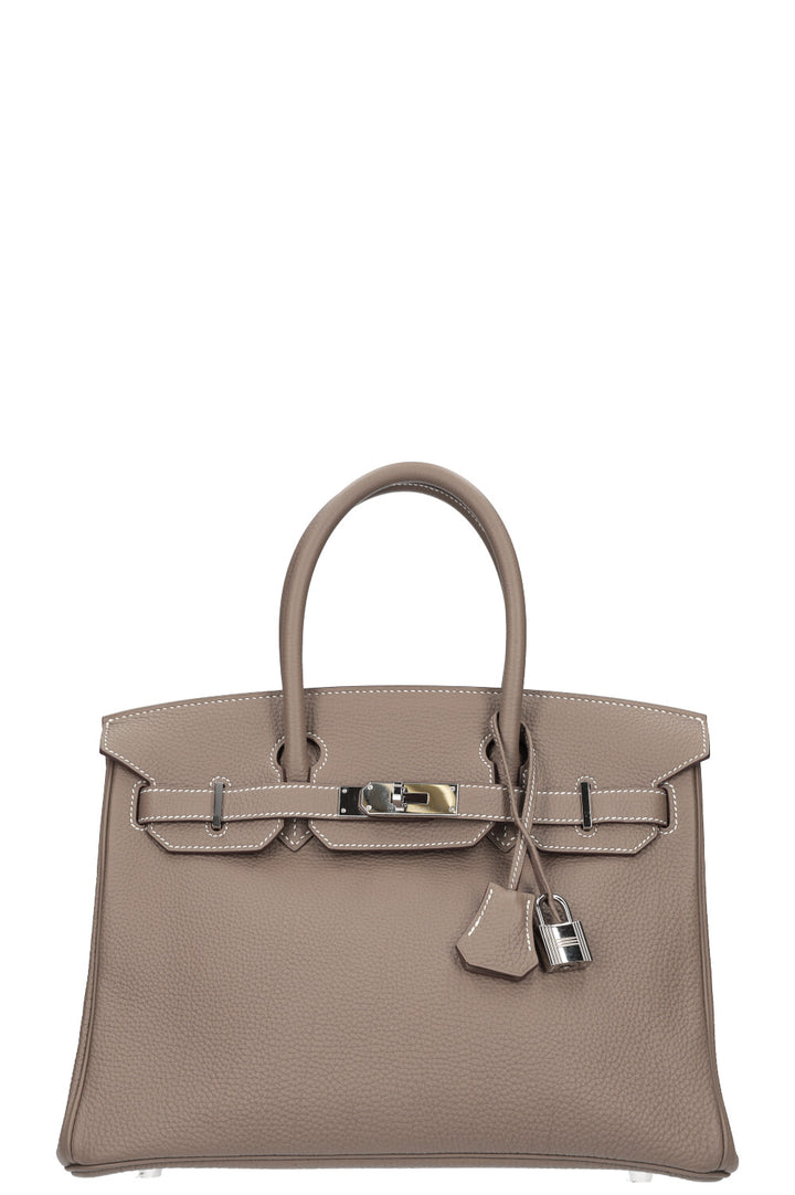 HERMÈS Birkin 30  Clemence Etoupe