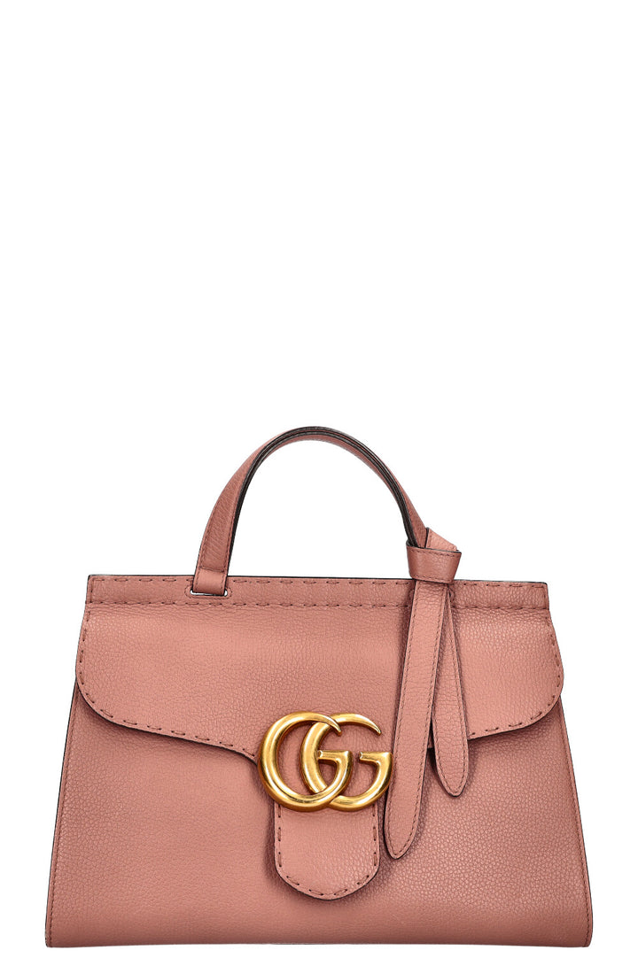 GUCCI Marmont Top Handle Bag Powder