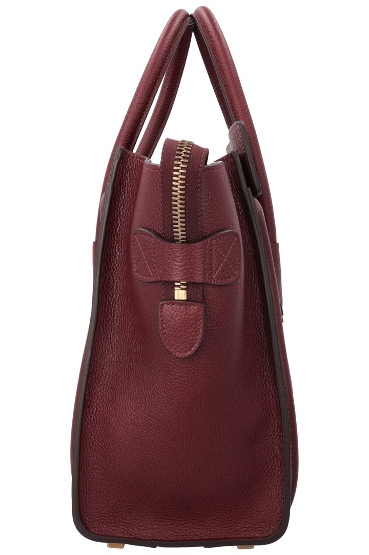 CELINE Micro Luggage Leather Burgundy