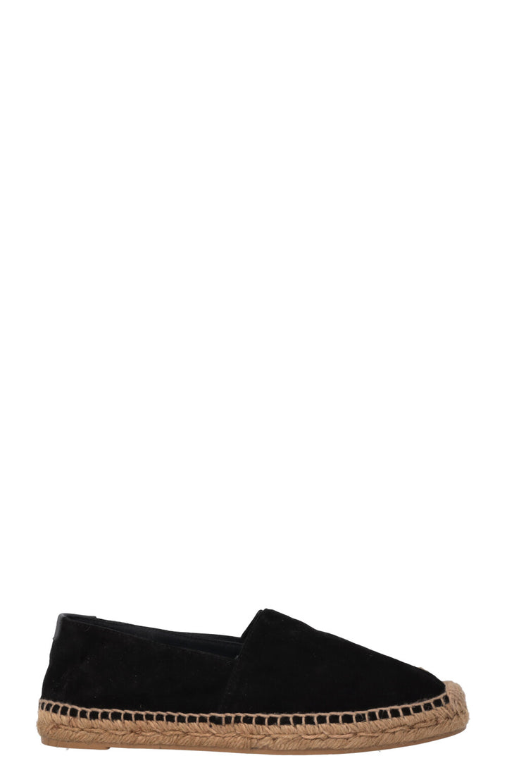 SAINT LAURENT Espadrille Velvet Black