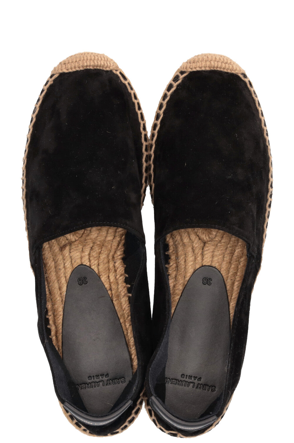 SAINT LAURENT Espadrille Velvet Black