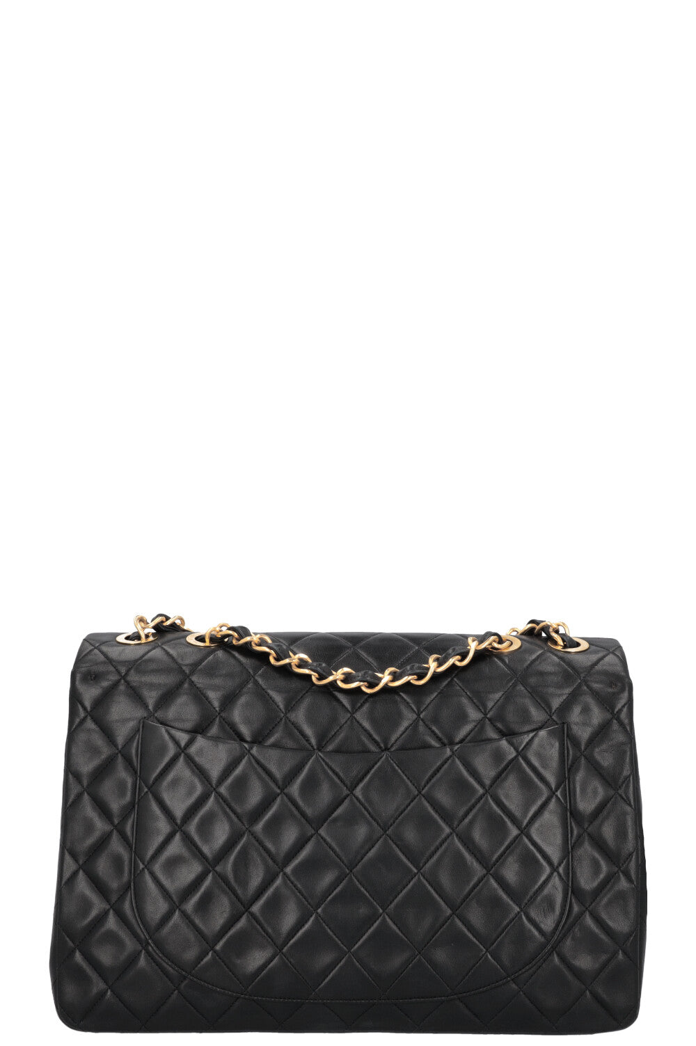 CHANEL Vintage Single Flap Bag Jumbo Black