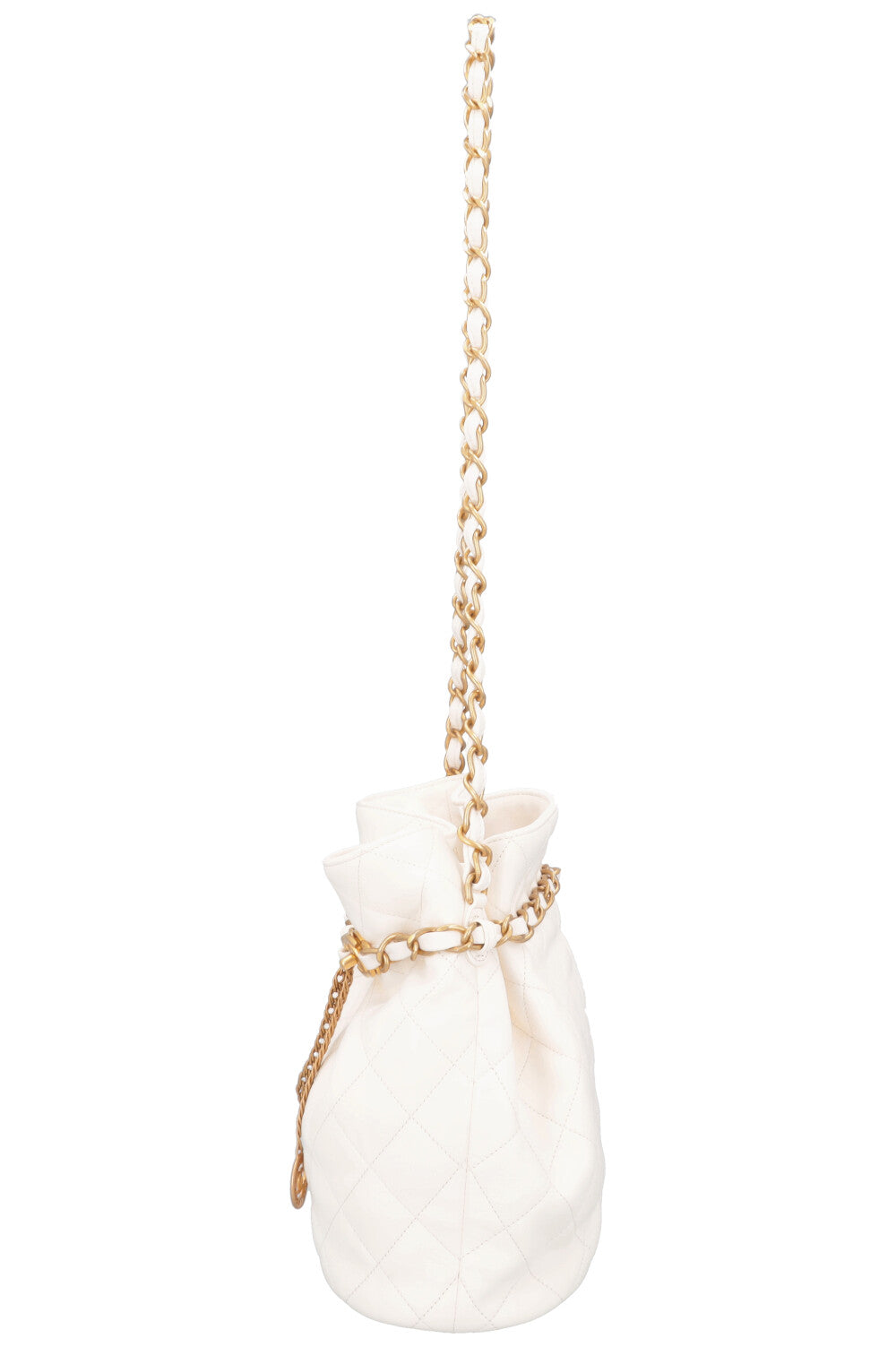 CHANEL Bucket Bag White