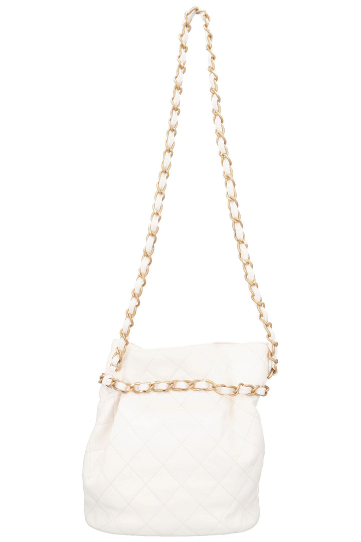 CHANEL Bucket Bag White