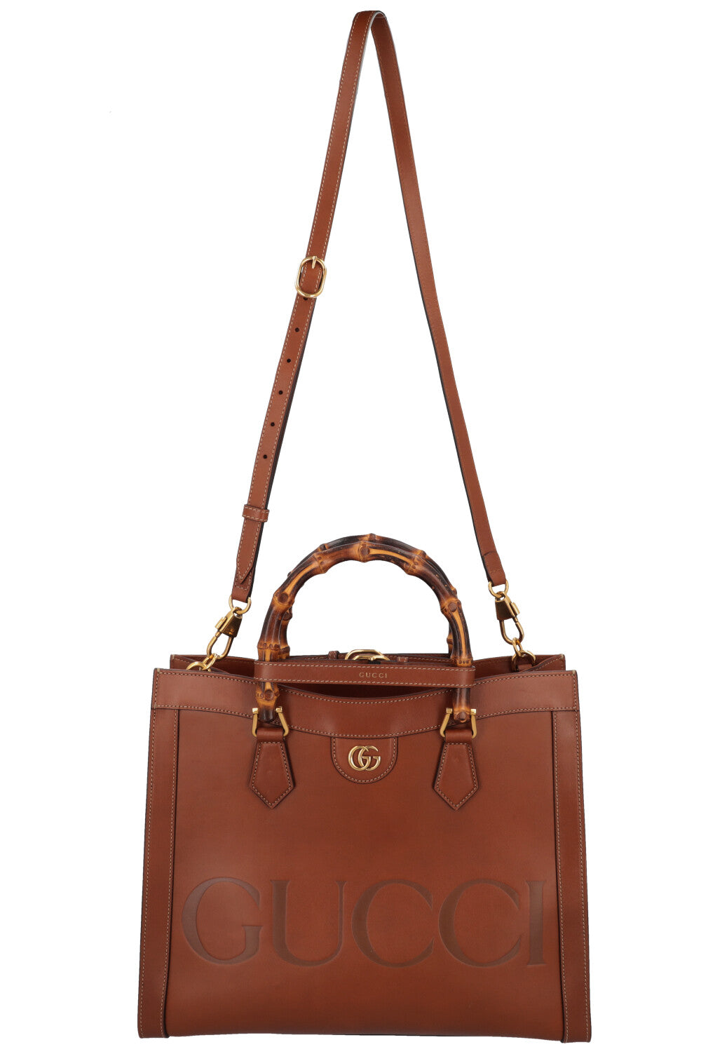 GUCCI Diana Medium Shopper Cognac