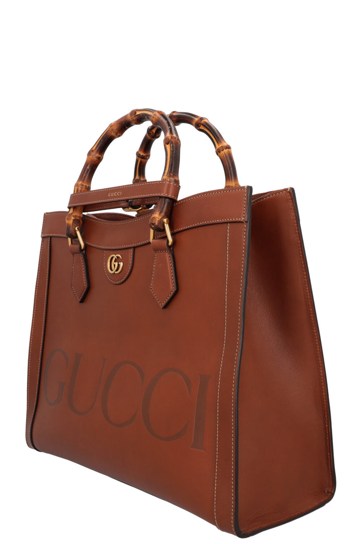 GUCCI Diana Medium Shopper Cognac