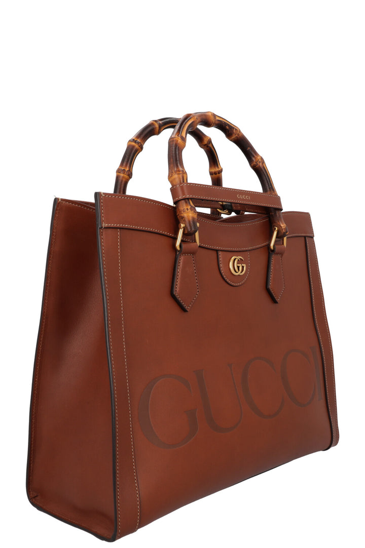 GUCCI Diana Medium Shopper Cognac