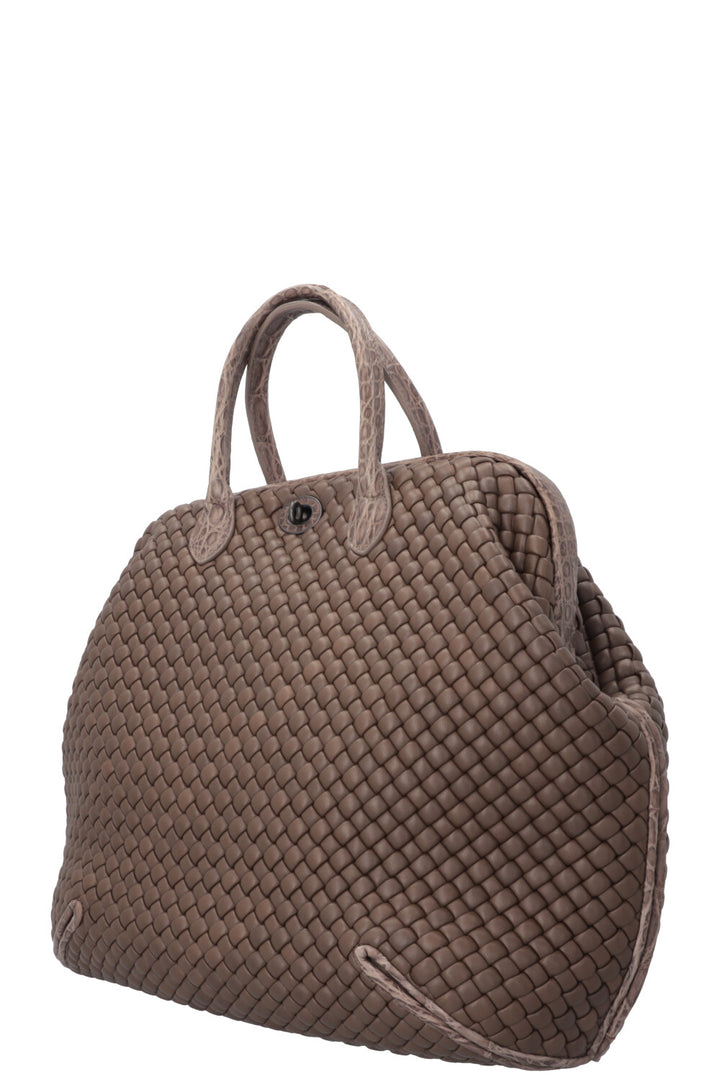 BOTTEGA VENETA The Handle Medium Bag Brown