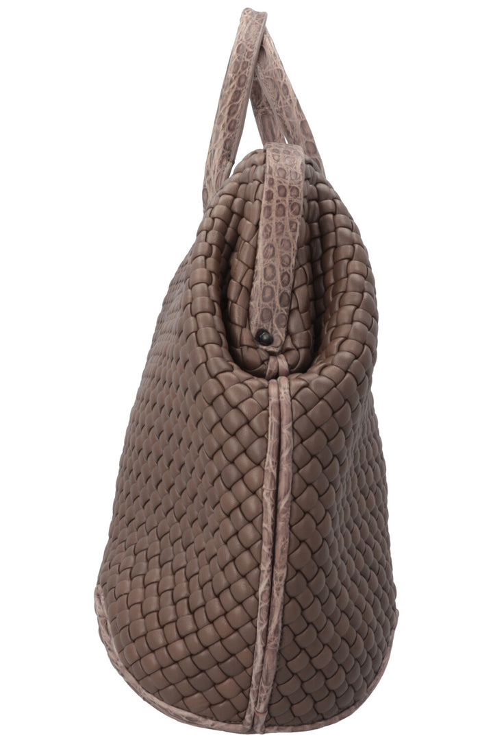 BOTTEGA VENETA The Handle Medium Bag Brown