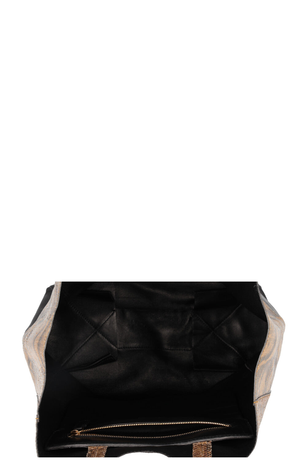 CÉLINE Gusset Bag Black Python