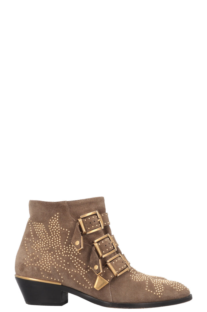 CHLOÉ Susanna Boots Suede Olive