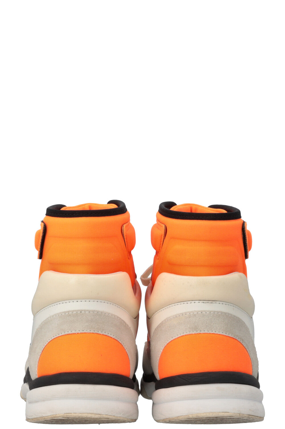 CHANEL High Top Sneakers Neon Orange