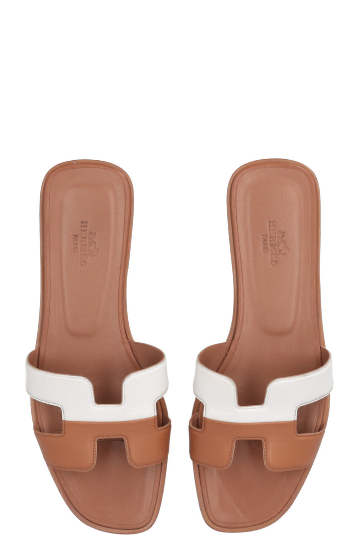 HERMÈS Oran Flats Or Blanc