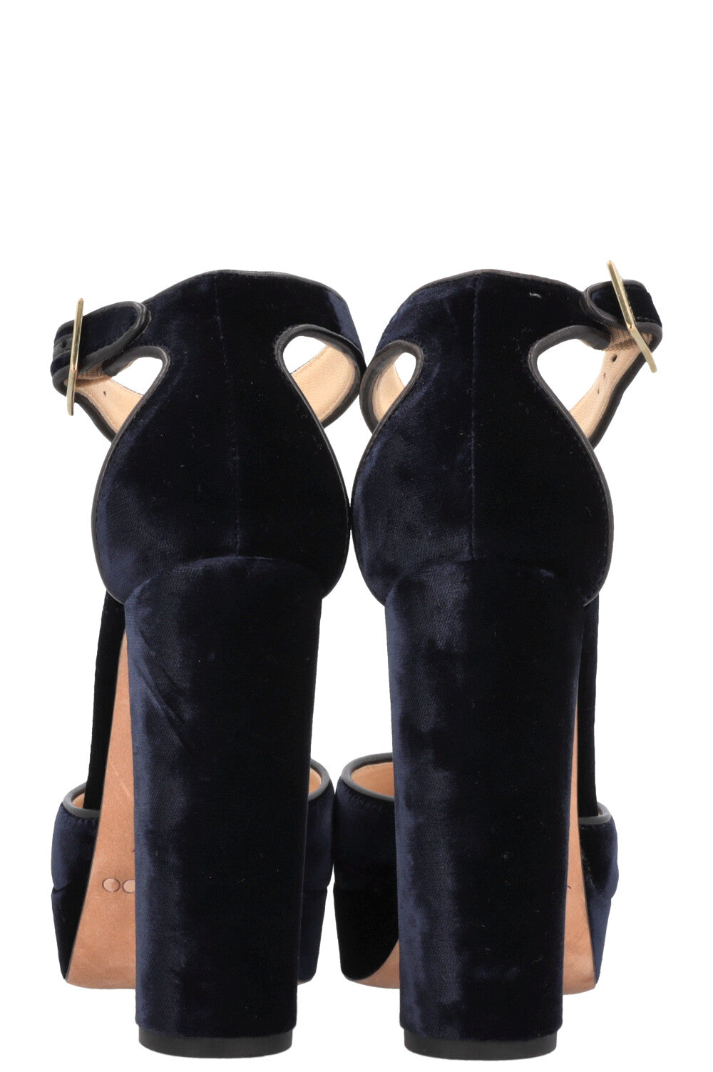 JIMMY CHOO Heels Velvet Navy