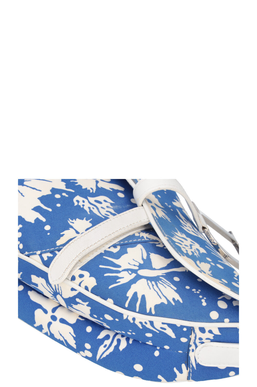 CHRISTIAN DIOR Surf Chick Saddle Bag Blue White