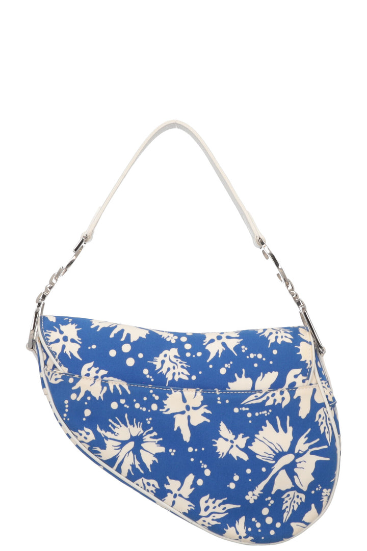 CHRISTIAN DIOR Surf Chick Saddle Bag Blue White