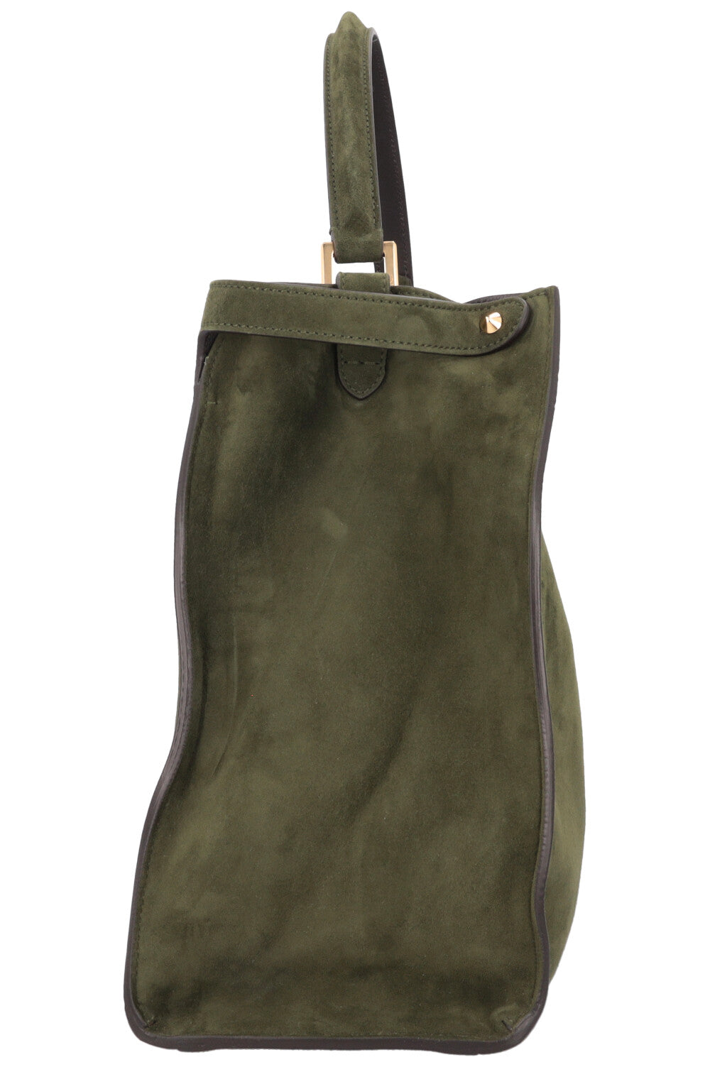 FENDI Large Peekaboo X-Lite Bag Suede Green