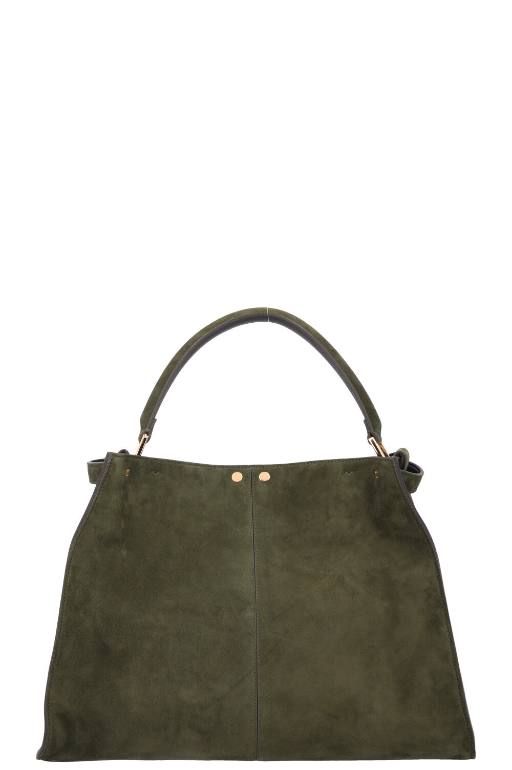 FENDI Large Peekaboo X-Lite Bag Suede Green