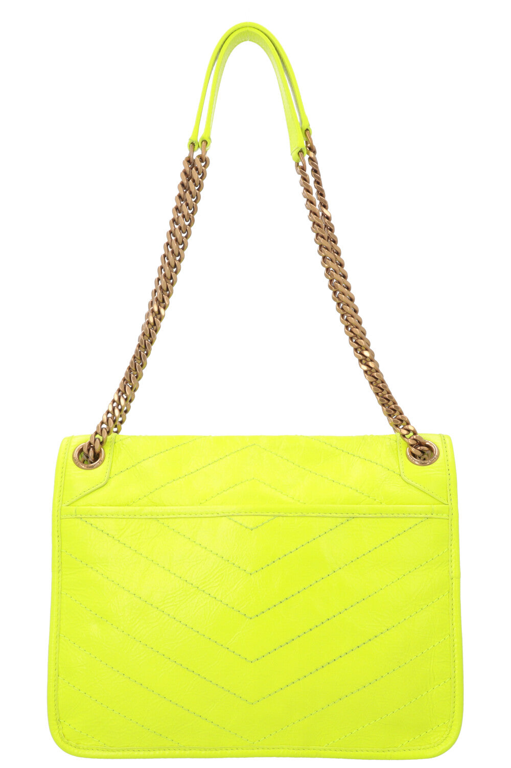 SAINT LAURENT Medium Niki Bag Neon Yellow