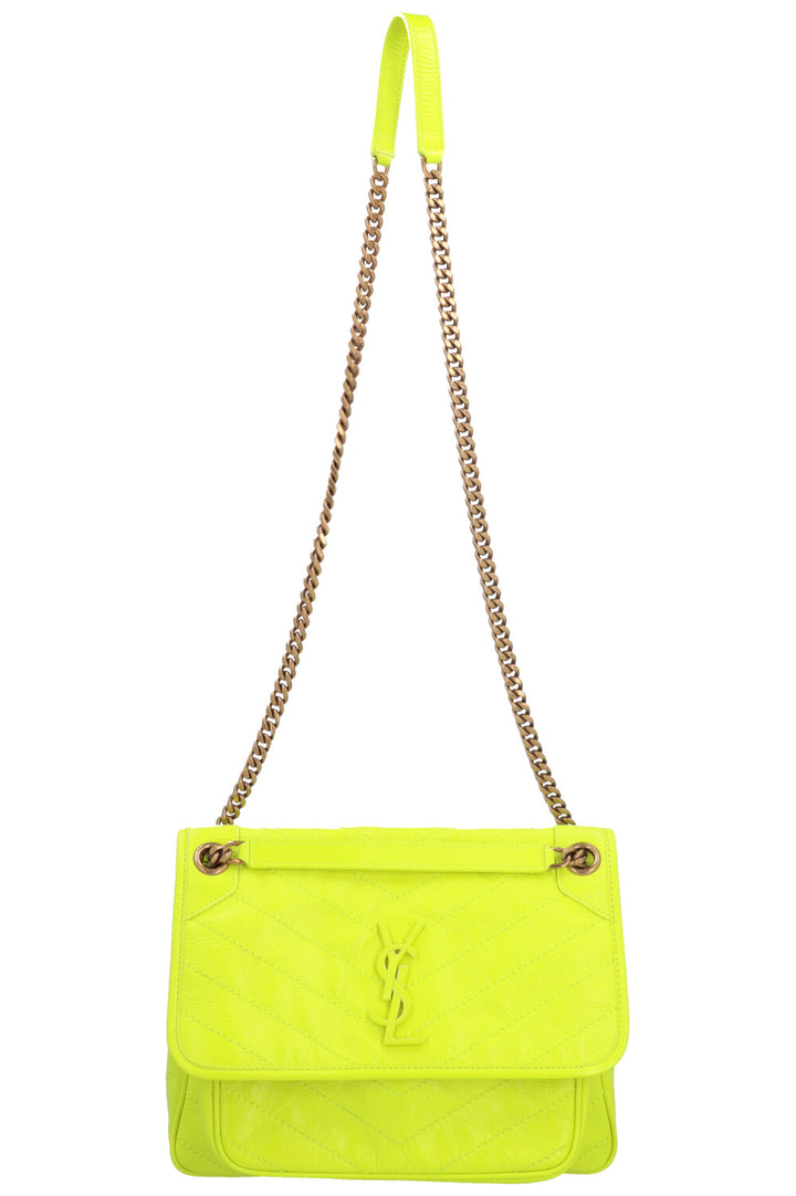 SAINT LAURENT Medium Niki Bag Neon Yellow