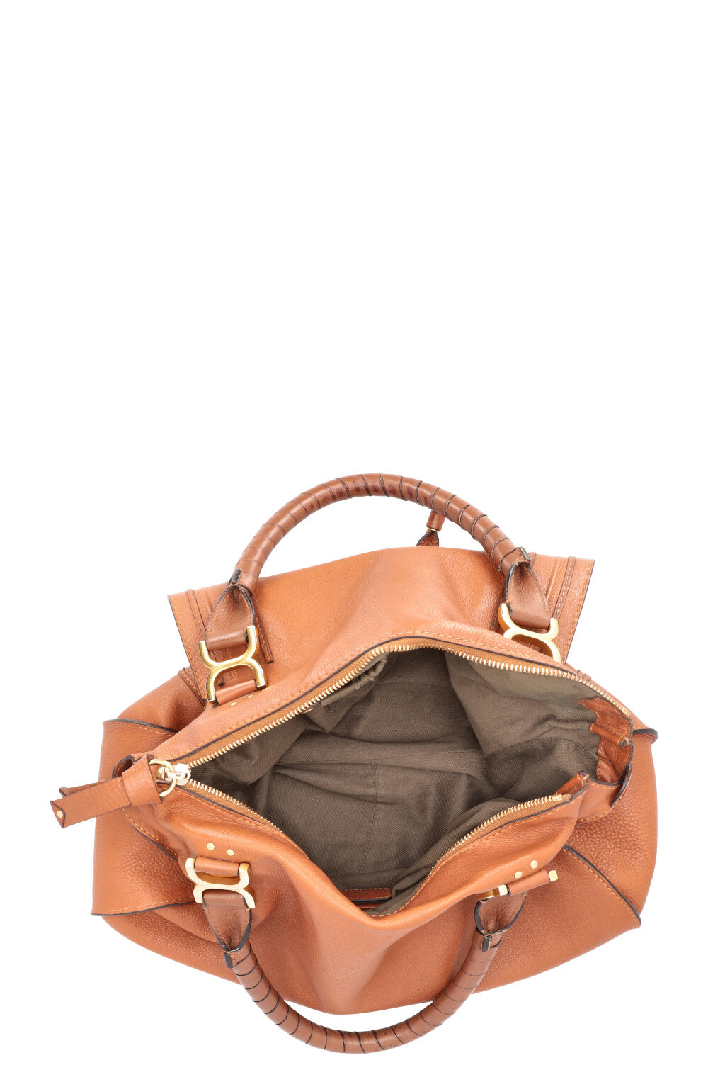 CHLOÉ Marcie Bag Large Leather Brown