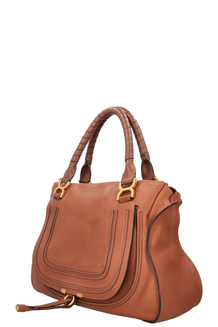 CHLOÉ Marcie Bag Large Leather Brown