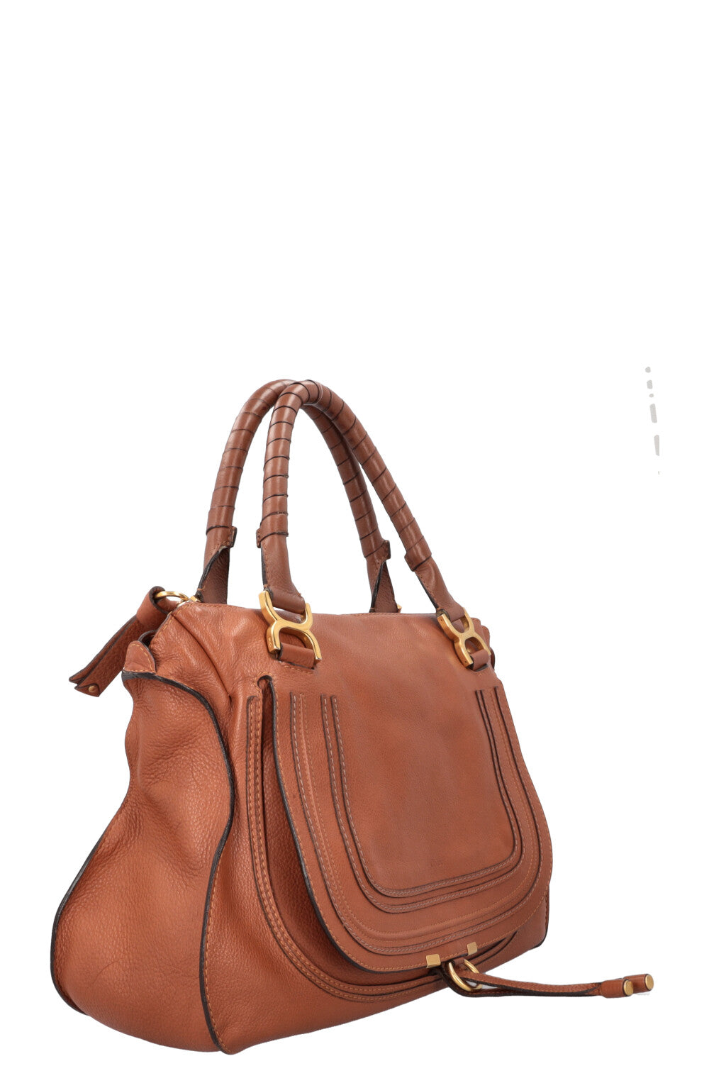 CHLOÉ Marcie Sac Grand Cuir Marron