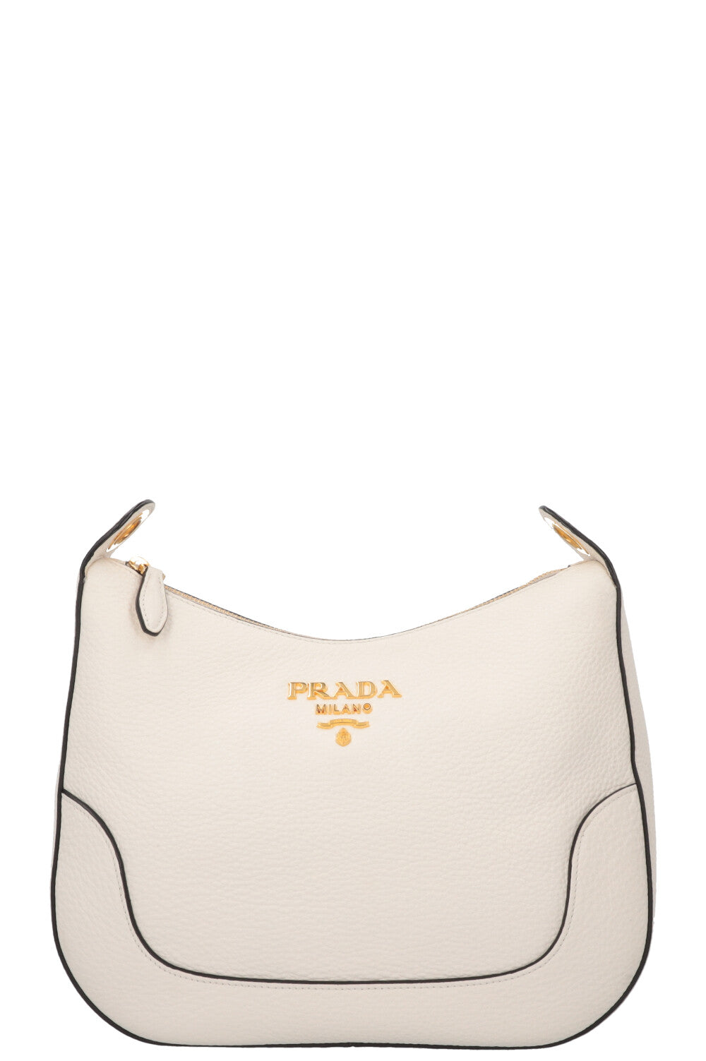 PRADA Sac bandoulière en cuir blanc