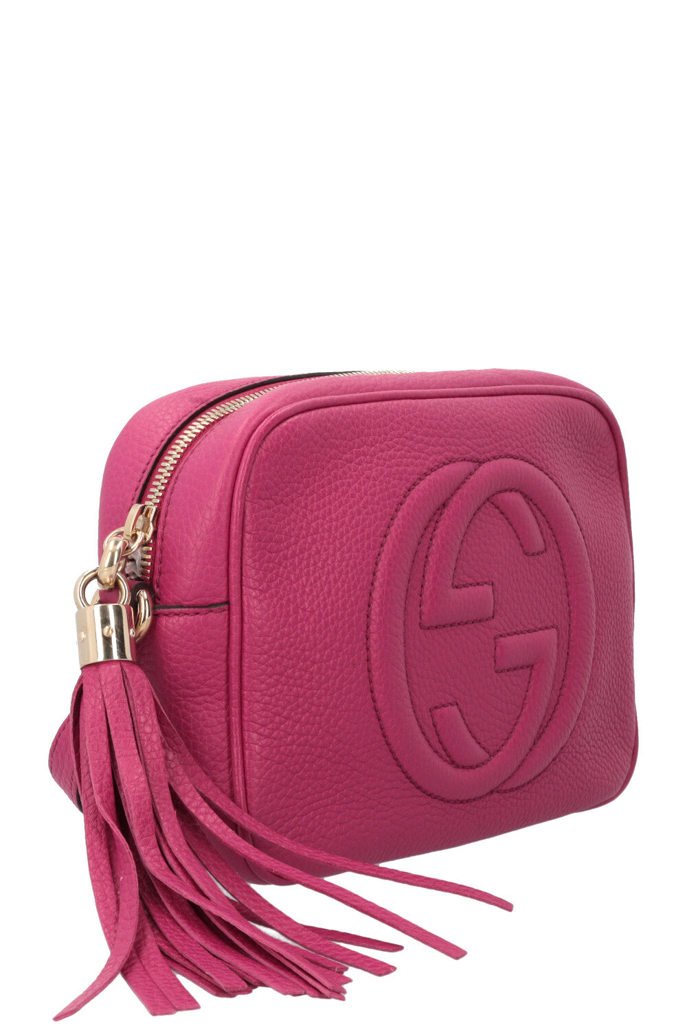 GUCCI Soho Disco Sac bandoulière Cuir Fuchsia