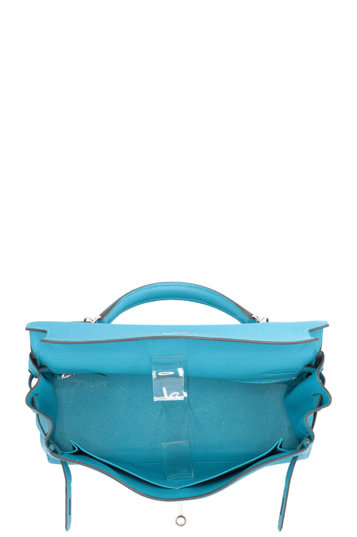 HERMÈS Kelly 32 Togo Turquoise