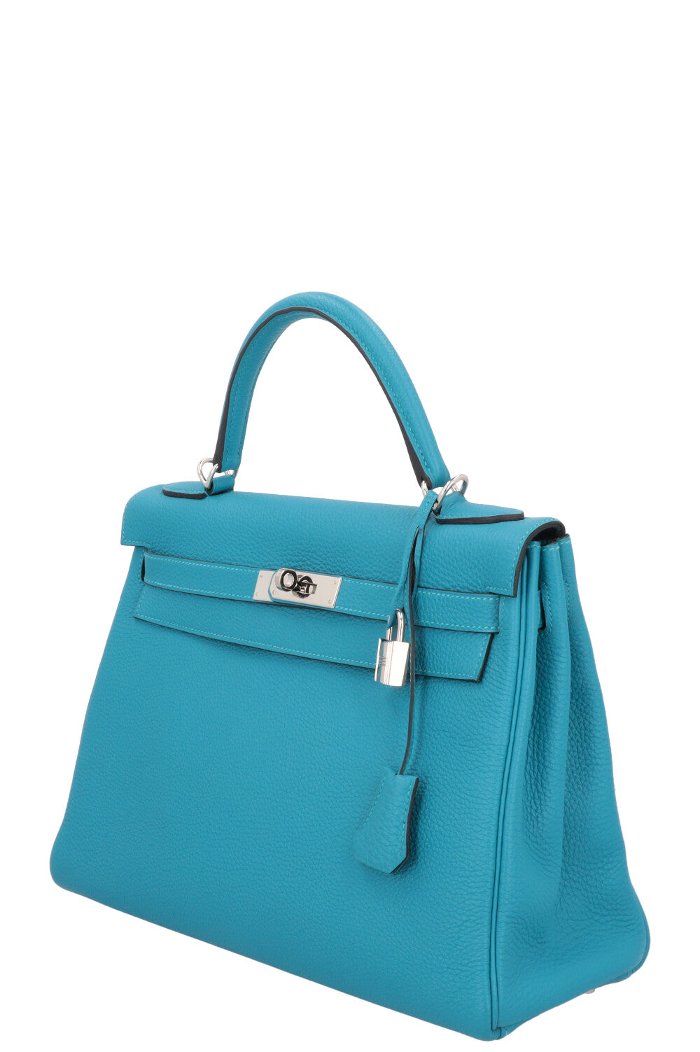 HERMÈS Kelly 32 Togo Turquoise