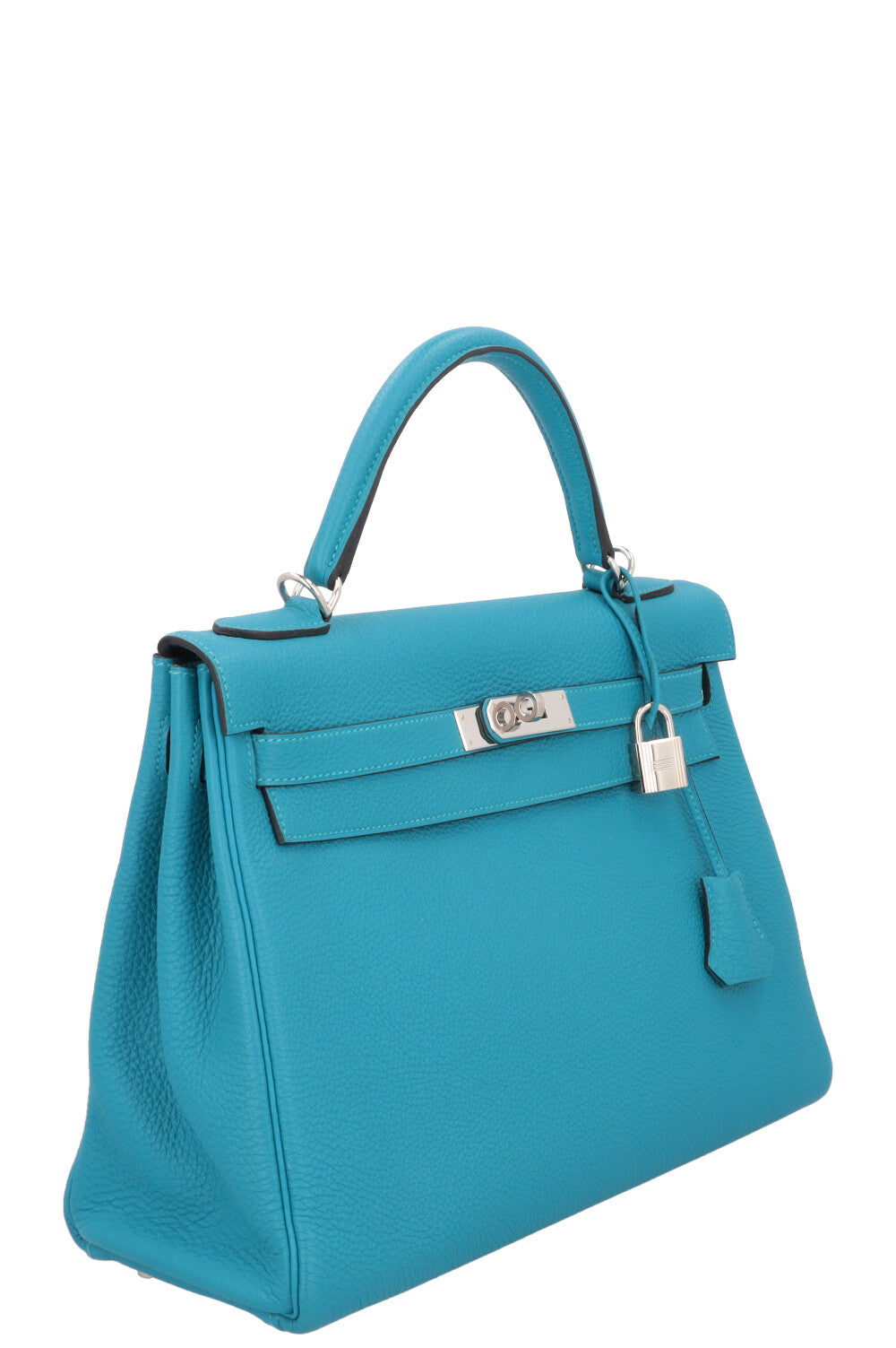 HERMÈS Kelly 32 Togo Turquoise