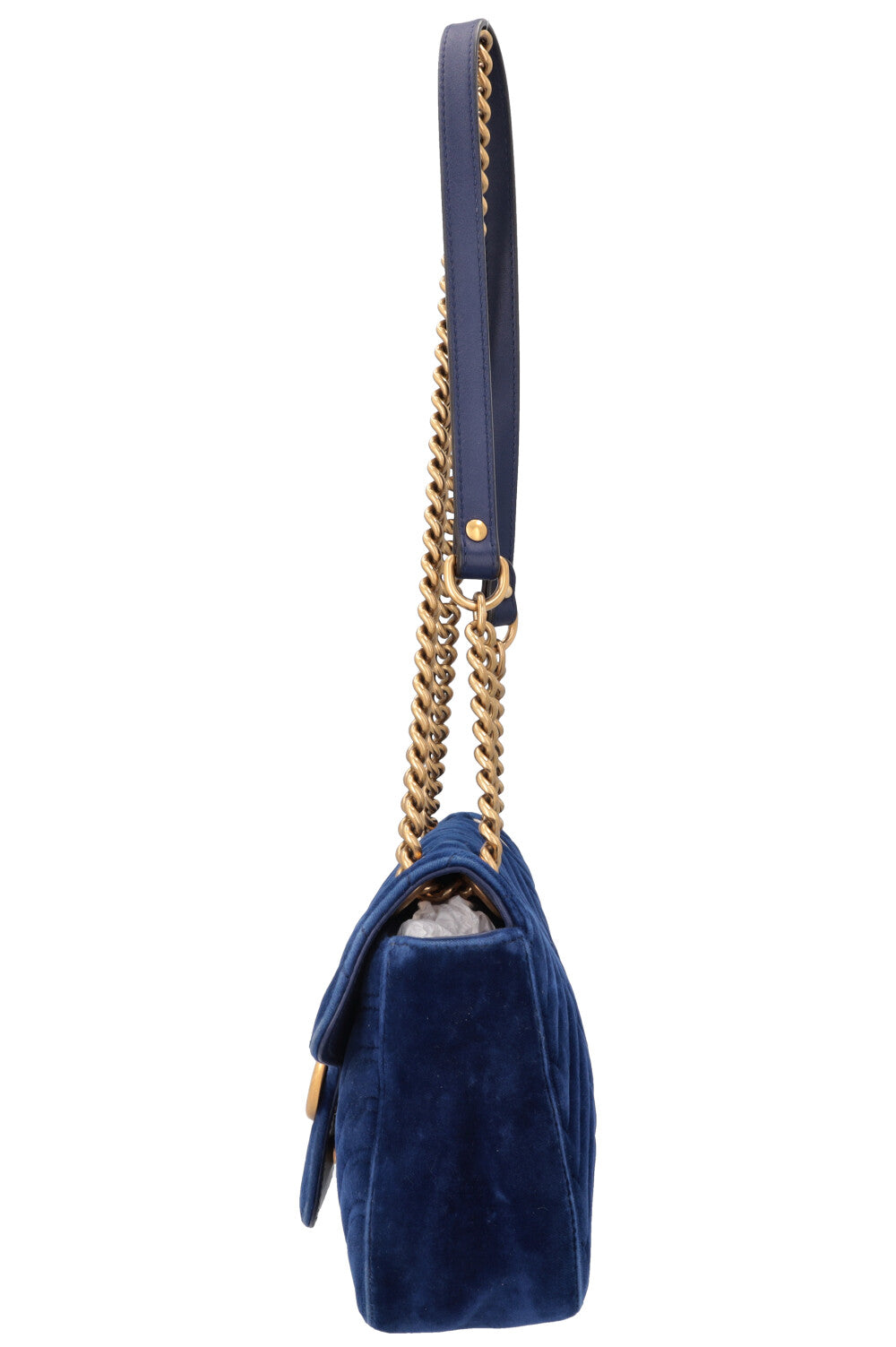 GUCCI Marmont Bag Velvet Blue