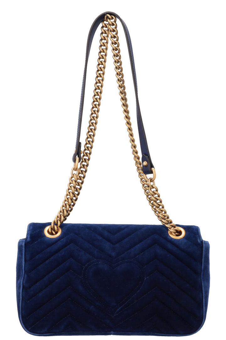 GUCCI Marmont Bag Velvet Blue