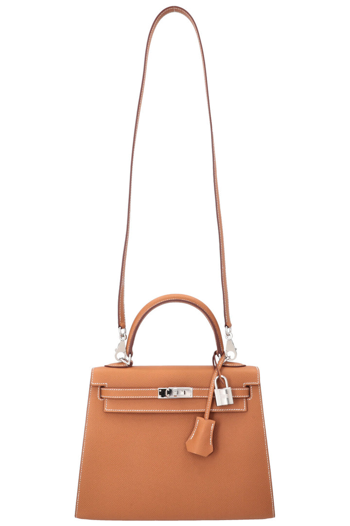 HERMÈS Kelly 25 Sellier Epsom Gold