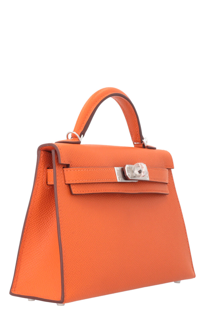 HERMÈS Mini Kelly Sellier Epsom Orange