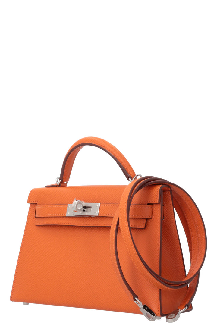 HERMÈS Mini Kelly Sellier Epsom Orange