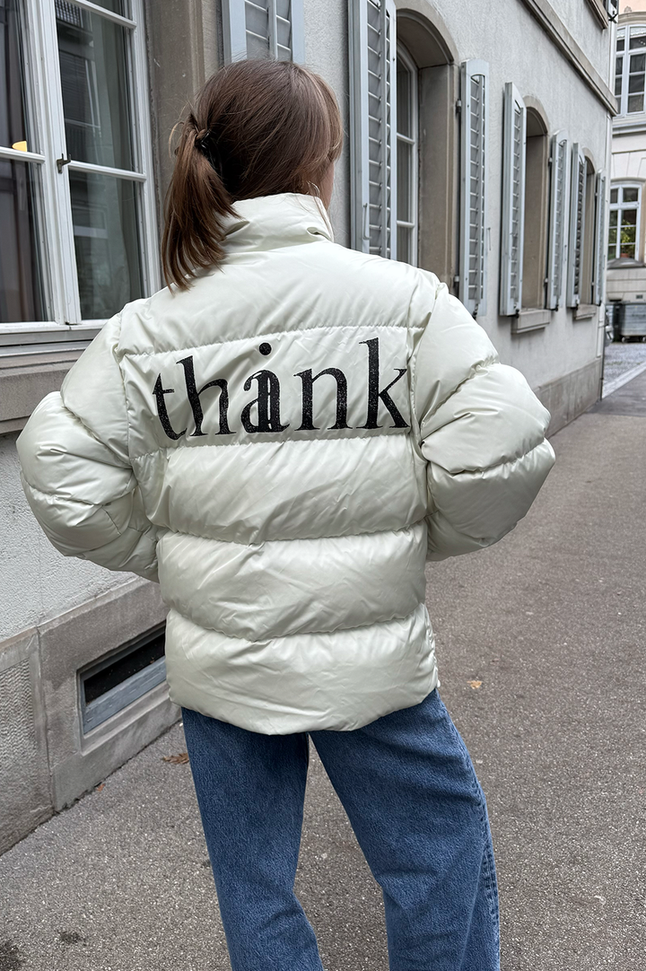 GUCCI Think/Thank Puffer Jacket Off-White