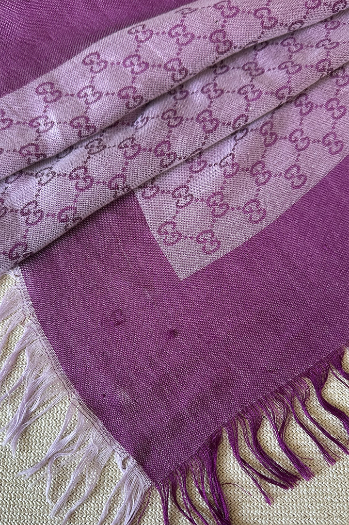 GUCCI GG Scarf Purple