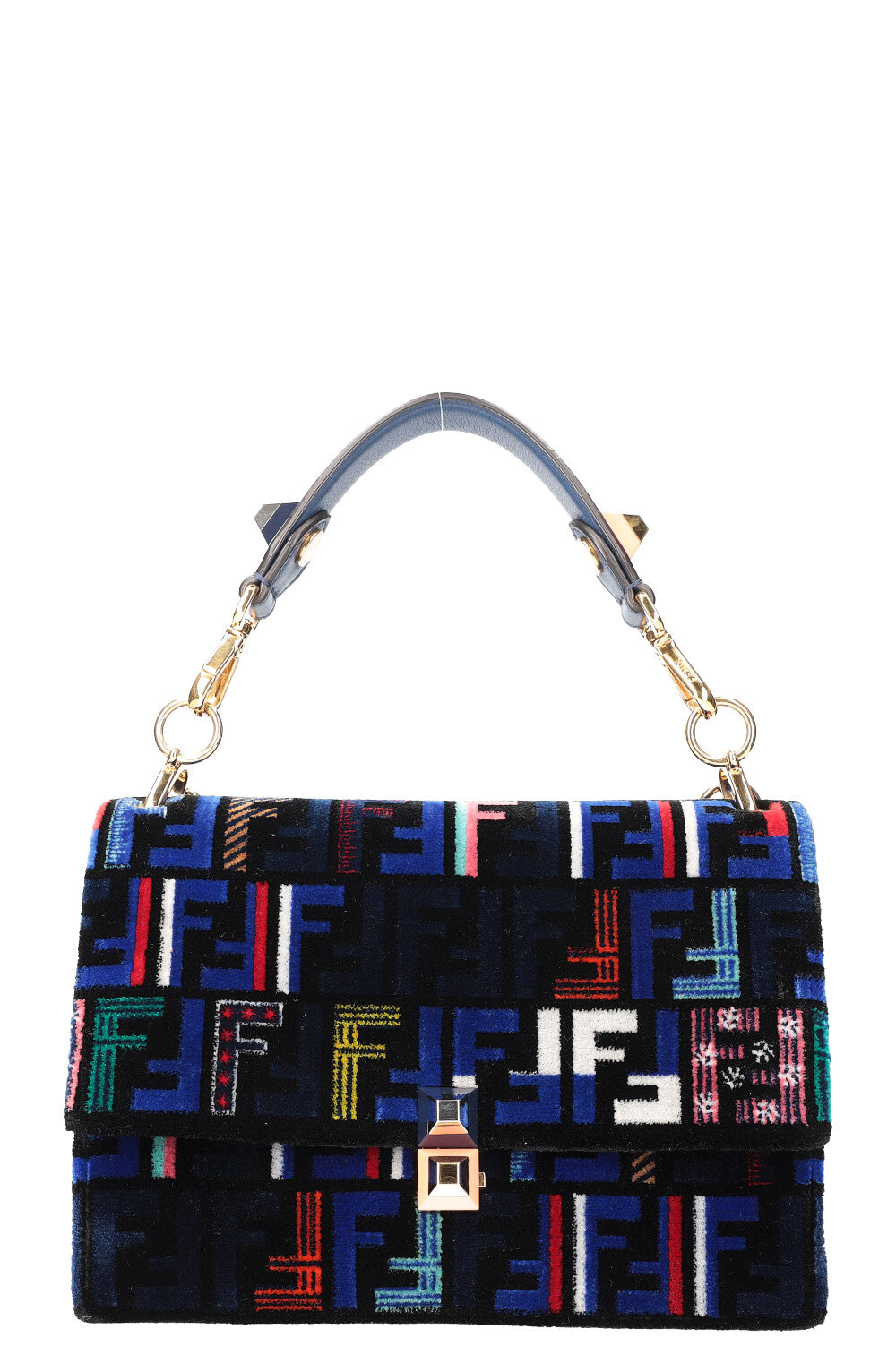 FENDI Kan I Bag Velvet Blue REAWAKE