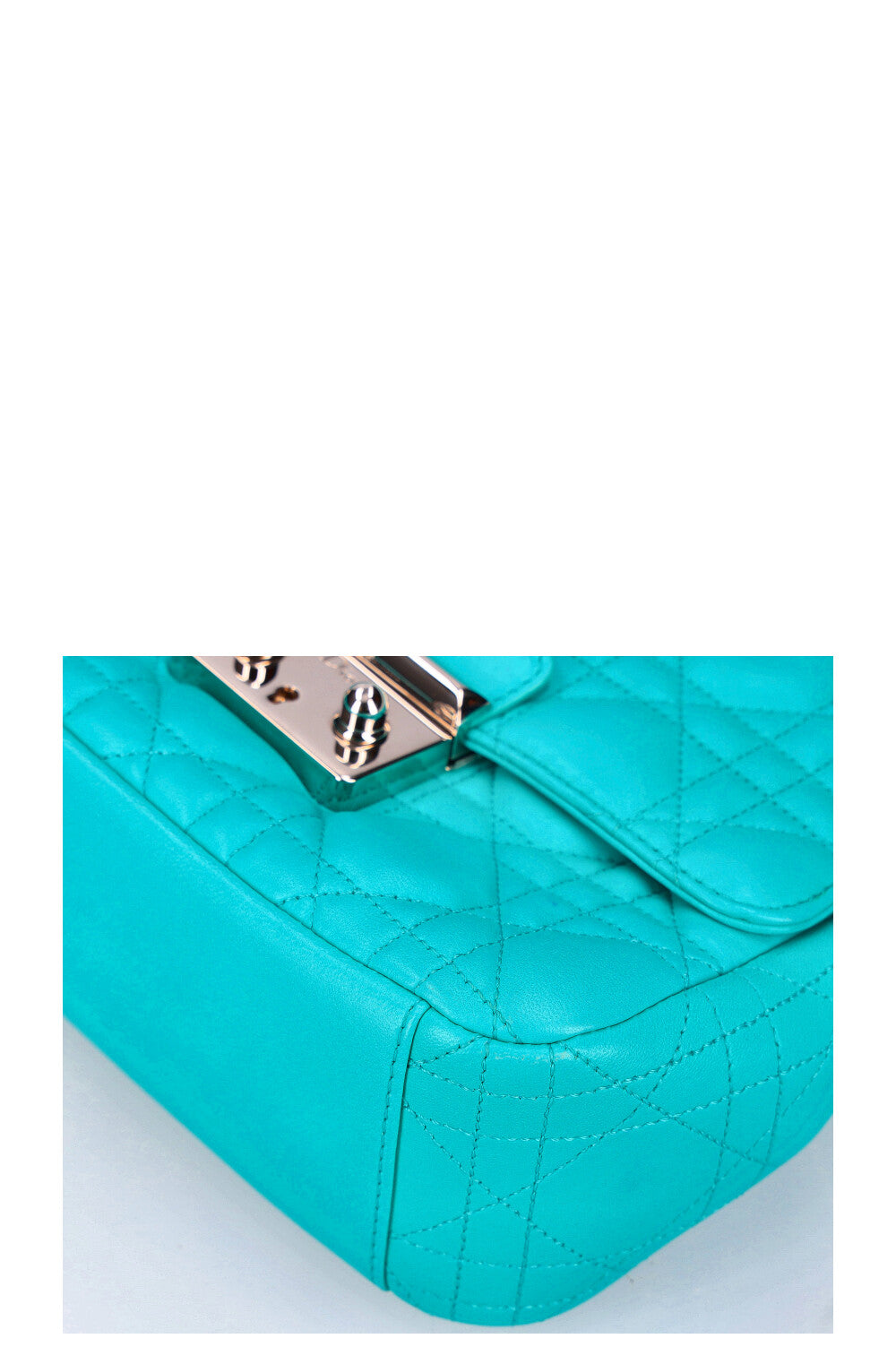 CHRISTIAN DIOR Miss Dior Small Shoulder Bag with Wallet Turquoise