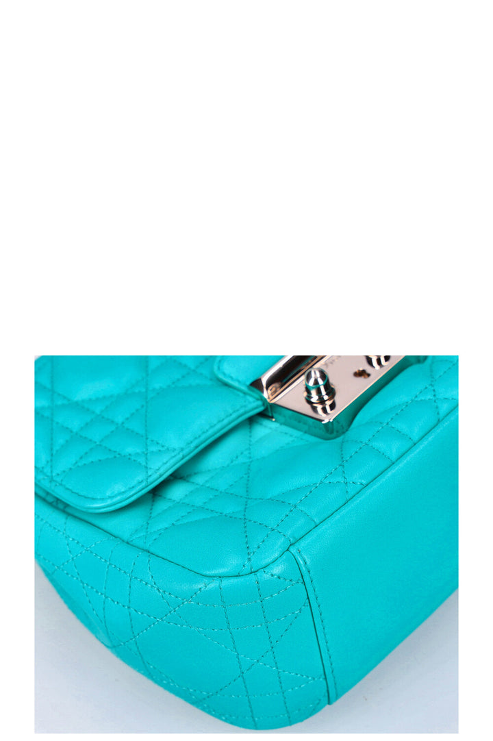 CHRISTIAN DIOR Miss Dior Small Shoulder Bag with Wallet Turquoise