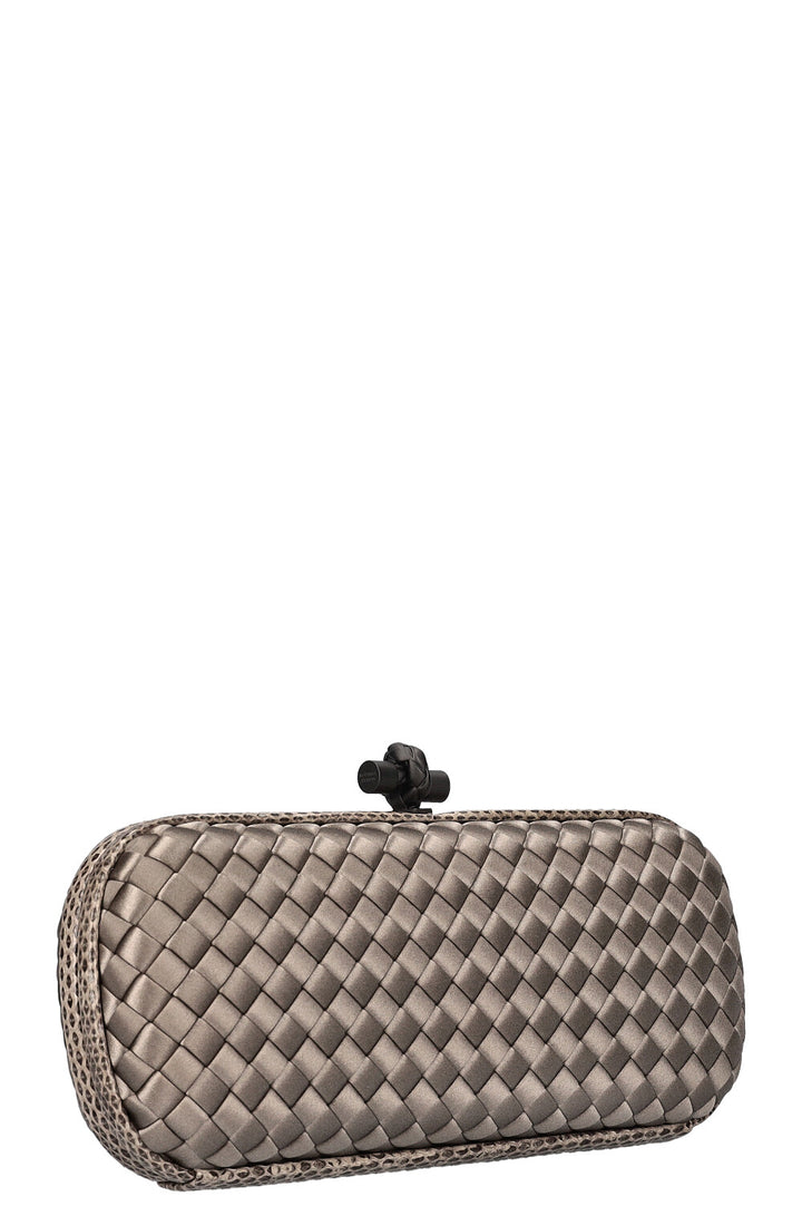 BOTTEGA VENETA Pochette Noeud Intrecciato Argent