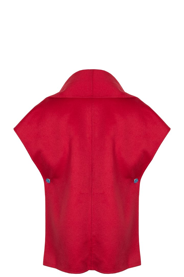 HERMÈS Cape Cashmere Rouge Folie