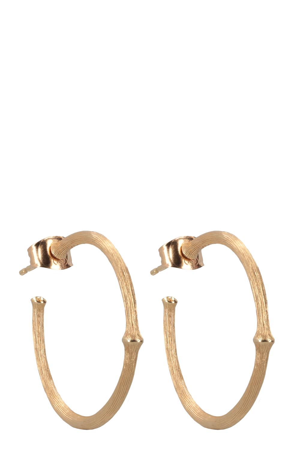 OLE LYNGGAARD Nature Hoops Large 18k Yellow Gold