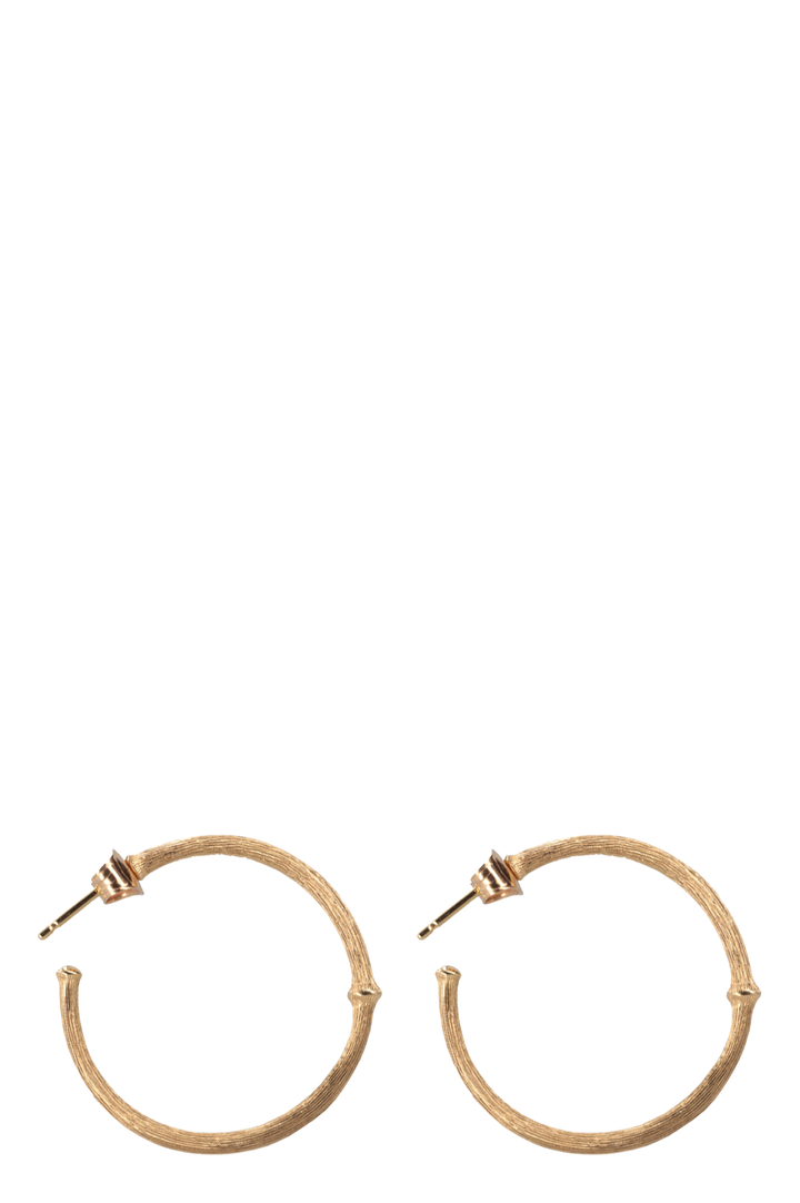 OLE LYNGGAARD Nature Hoops Large 18k Yellow Gold